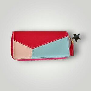 Sammie Jo Pink/Blue Geometric Wallet